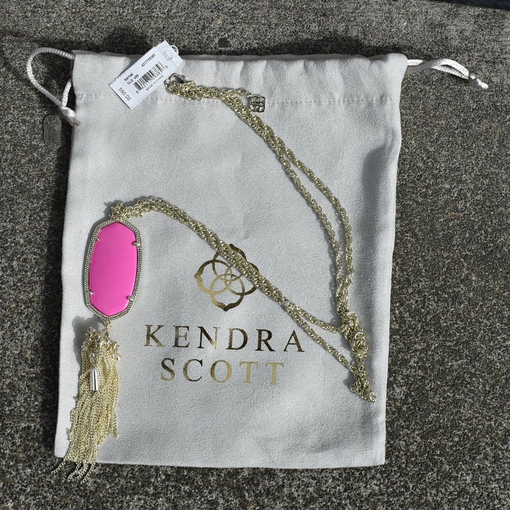 Kendra Scott | Rayne Stone Tassel Pendant Necklace - Picture 2 of 8
